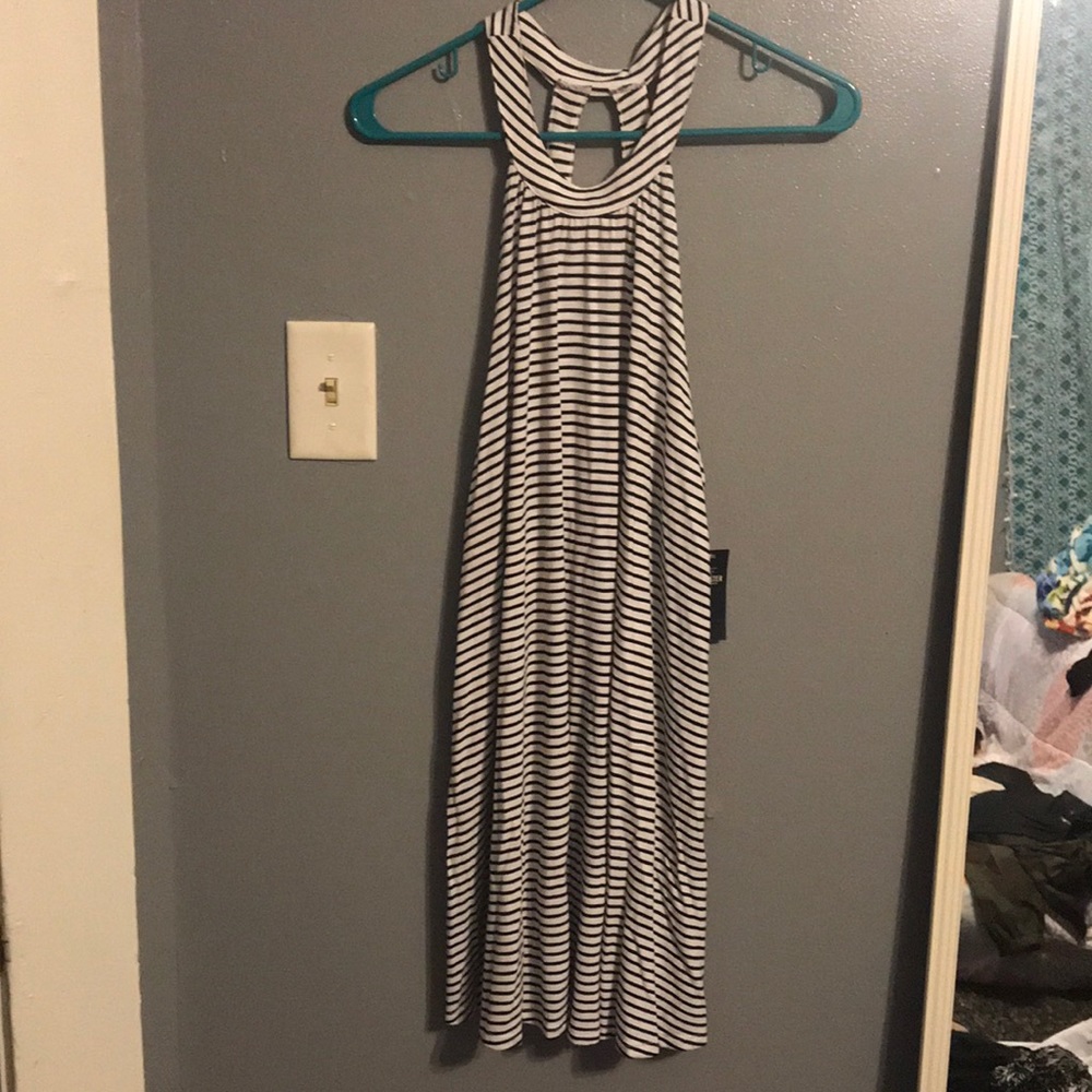 Holister black and white stripe dress